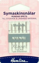 Symaskinsnålar, Kulnål Rundad Spets 70