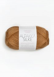 2544 Gulbrun Alpakka silke - *Utgår*