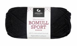 301 Svart, Bomull Sport