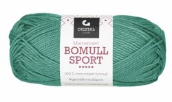 386 Blågrön, Bomull Sport