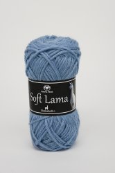 72 ljusblå Soft lama