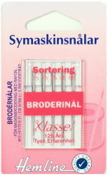 symaskinsnålar brodernålar 75-90