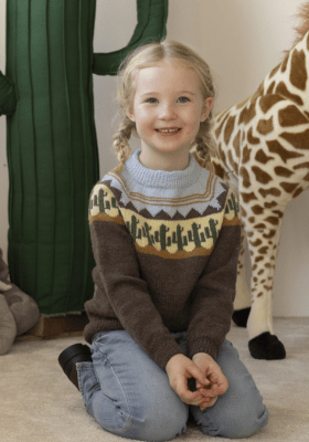 Zoom bild av 2401 Barn, Djuren i Afrika i Baby Ull, Mönsterhäfte Viking Garn