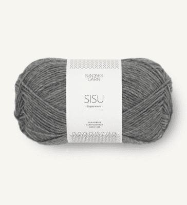Zoom bild av 1053 mörkgrå melerat, Sisu