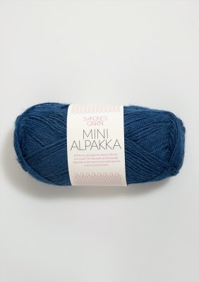 6063 blå Mini alpakka