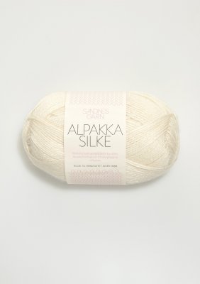 1002 Vit Alpakka silke