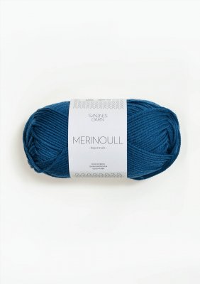 6063 Bläckblå Merinoull