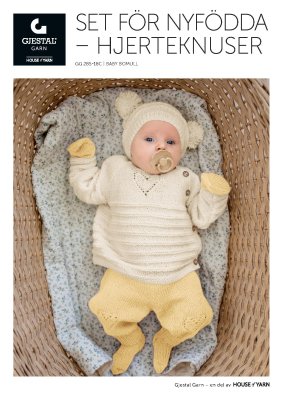 Zoom bild av GG 285-18C Mönster Hjerteknuser Hämtsett, Baby Bomull