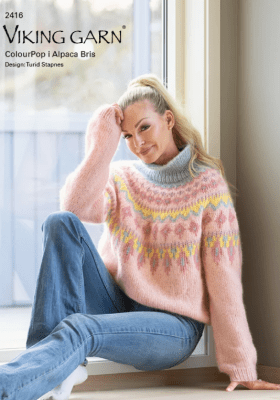 Zoom bild av 2416 ColourPop i Alpaca Bris, Mönsterhäfte Viking Garn