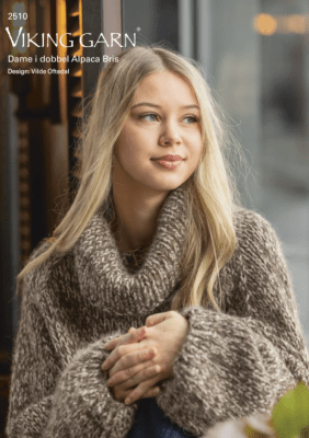 Zoom bild av 2510 Dam i Dubbel Alpaca Bris, Mönsterhäfte Viking Garn