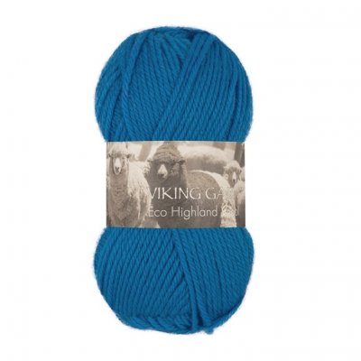 225 Klarblå Highland Eco Wool