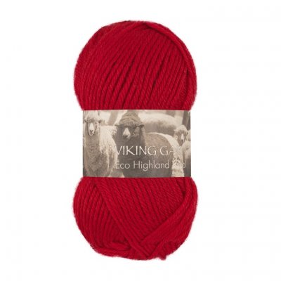 250 Röd Highland Eco Wool