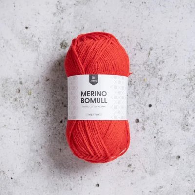 Zoom bild av 34014 Fiery Red, Merino Bomull