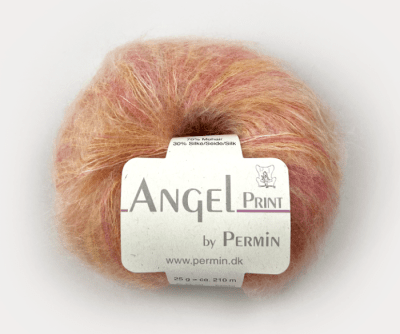 Zoom bild av 884760 Rosa-Orange, Angel Print Permin