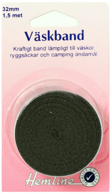 Zoom bild av väskband 32mm